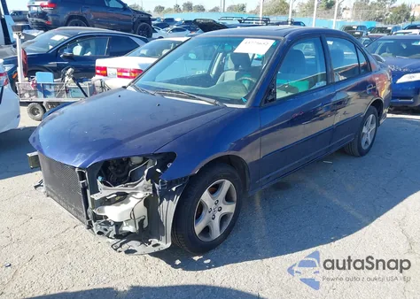 2005 Honda Civic Ex from USA, damaged, VIN 2HGES26825H539927